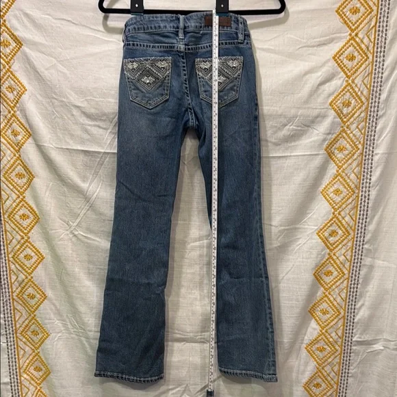 Rock&Roll Denim Classic Blue Bootcut Jeans with Medium Wash - Picture 5 of 6